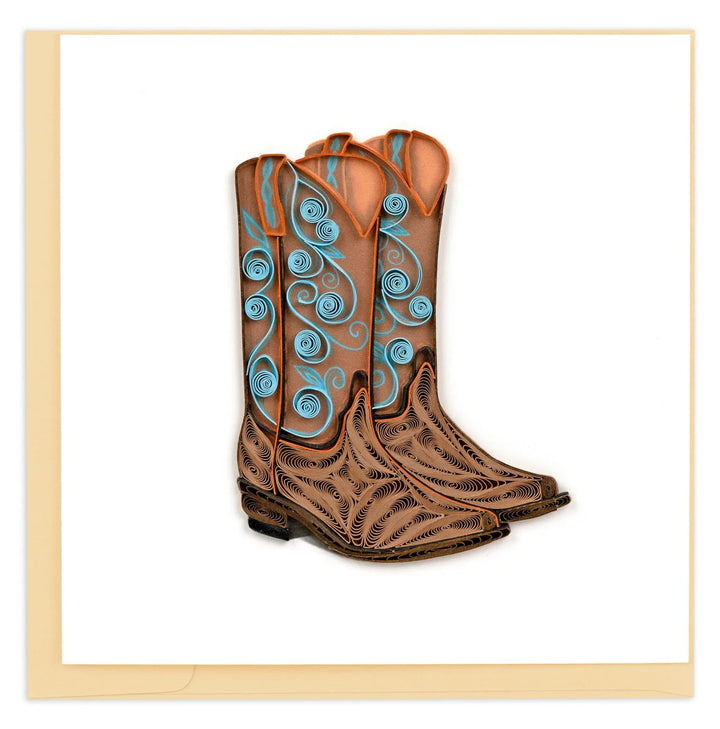 GREETING CARD "COWBOY BOOTS"