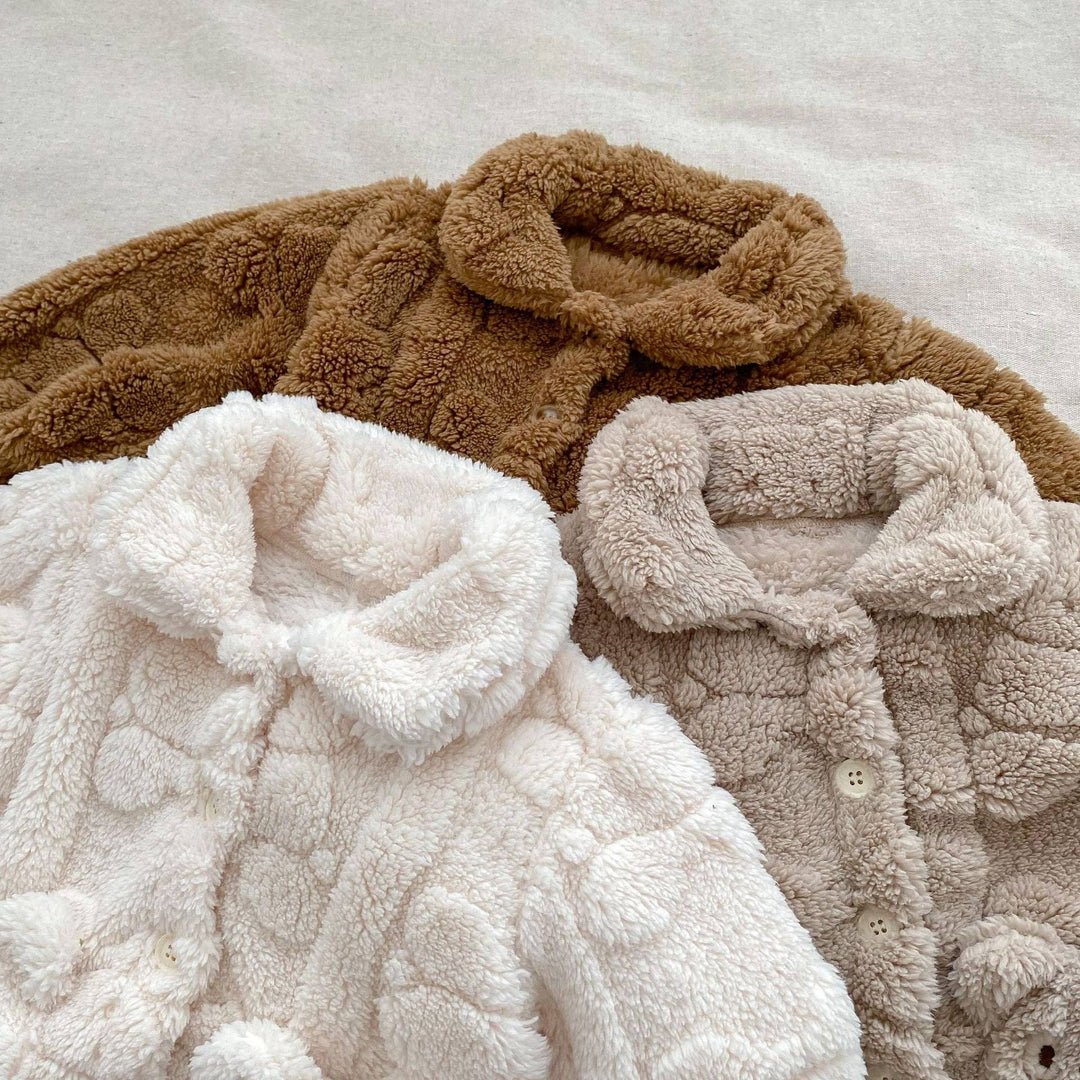 S/2 CARDIGAN & PANTS PLUSH BEAR