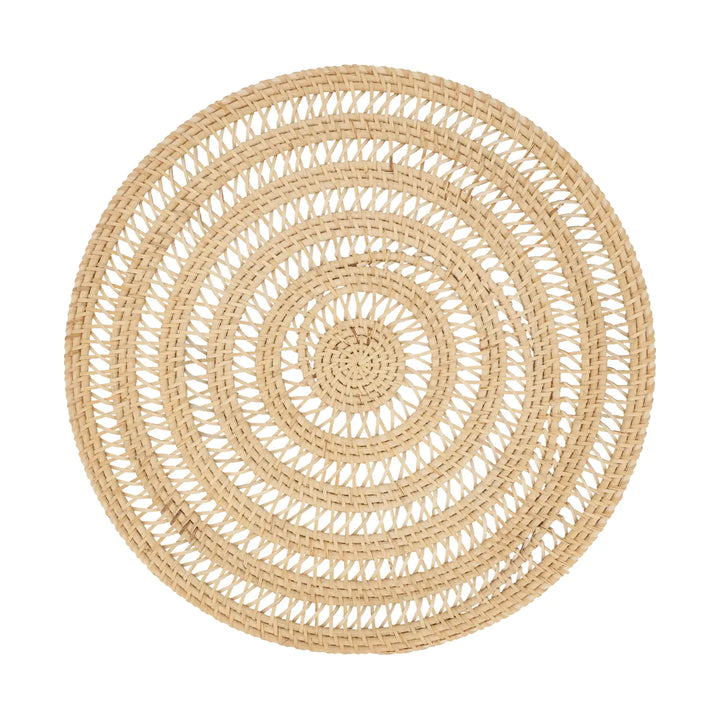 PLACEMAT NATURAL WEAVE RATTAN