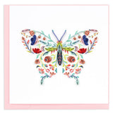 GREETING CARD "FLORAL BUTTERFLY"