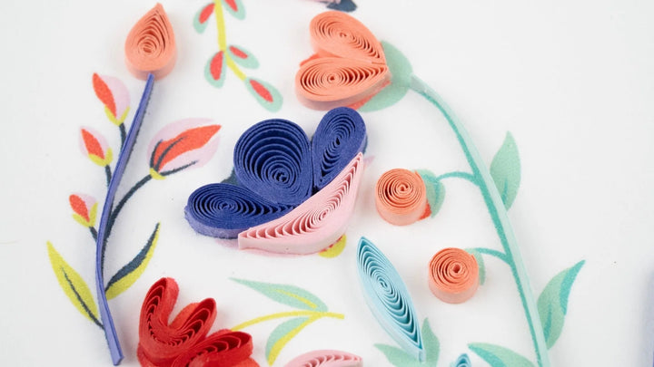 GREETING CARD "FLORAL BUTTERFLY"