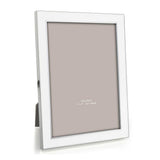 FRAME WHITE ENAMEL & SILVER