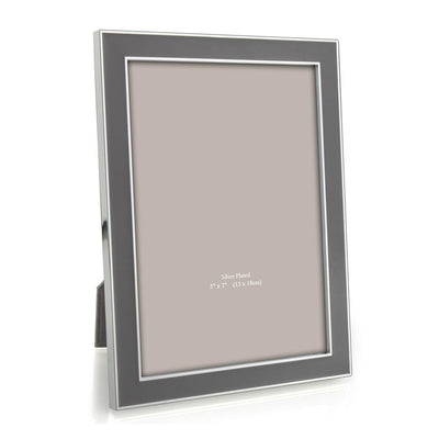 FRAME TAUPE ENAMEL & SILVER (Available in 3 Sizes)