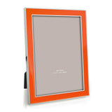 FRAME ORANGE ENAMEL & SILVER