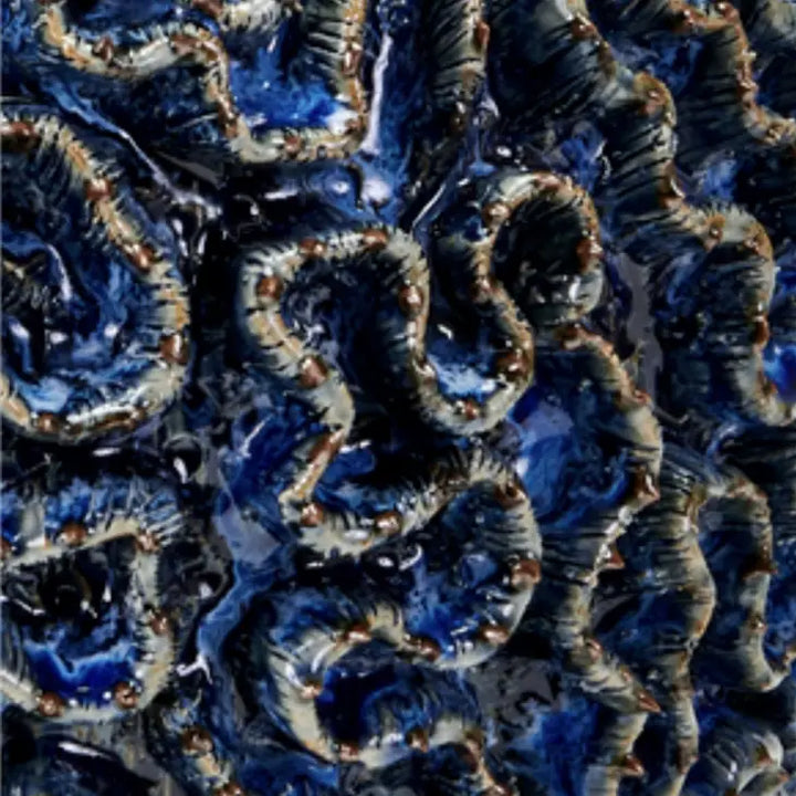 LG VASE BLUE CORAL CERAMIC