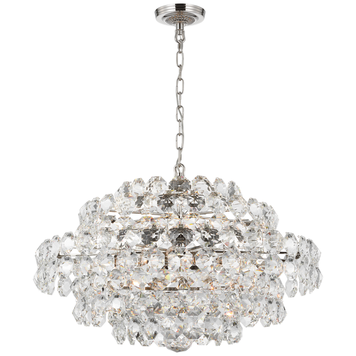 CHANDELIER MULTI-TIERED CRYSTAL GEMS SM #16489