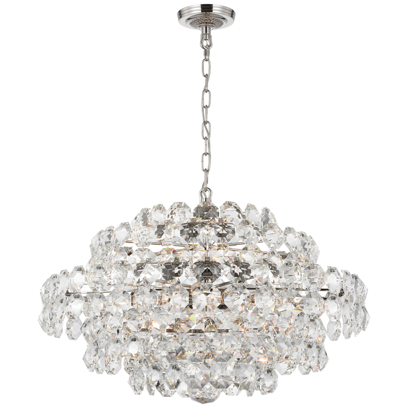 CHANDELIER MULTI-TIERED CRYSTAL GEMS SMALL