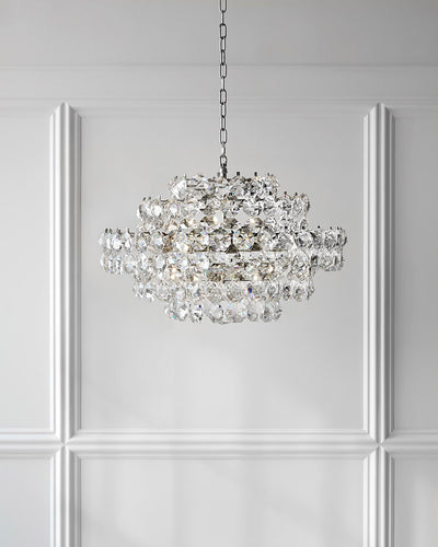 CHANDELIER MULTI-TIERED CRYSTAL GEMS SMALL