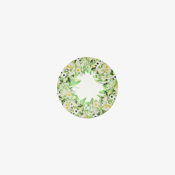 PLACEMAT RD CREAM FLORAL 15"