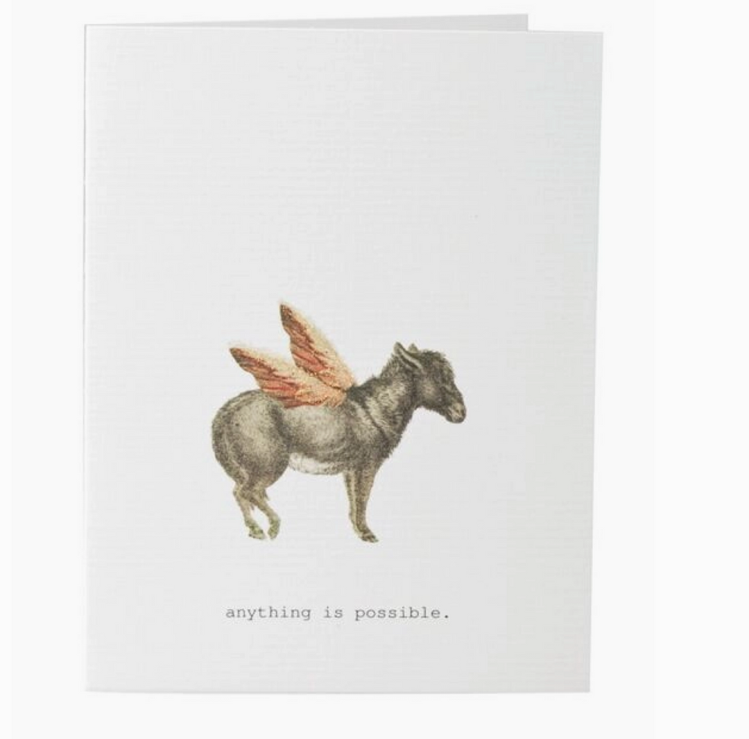 GREETING CARD "ANYTHING'S POSSIBLE"
