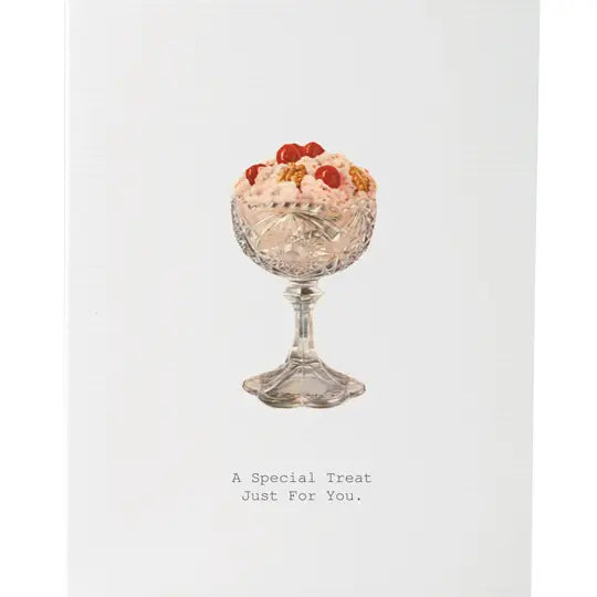 BIRTHDAY GREETING CARD "A SPECIAL TREAT"