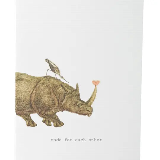 GREETING CARD "MADE FOR EACH OTHER"