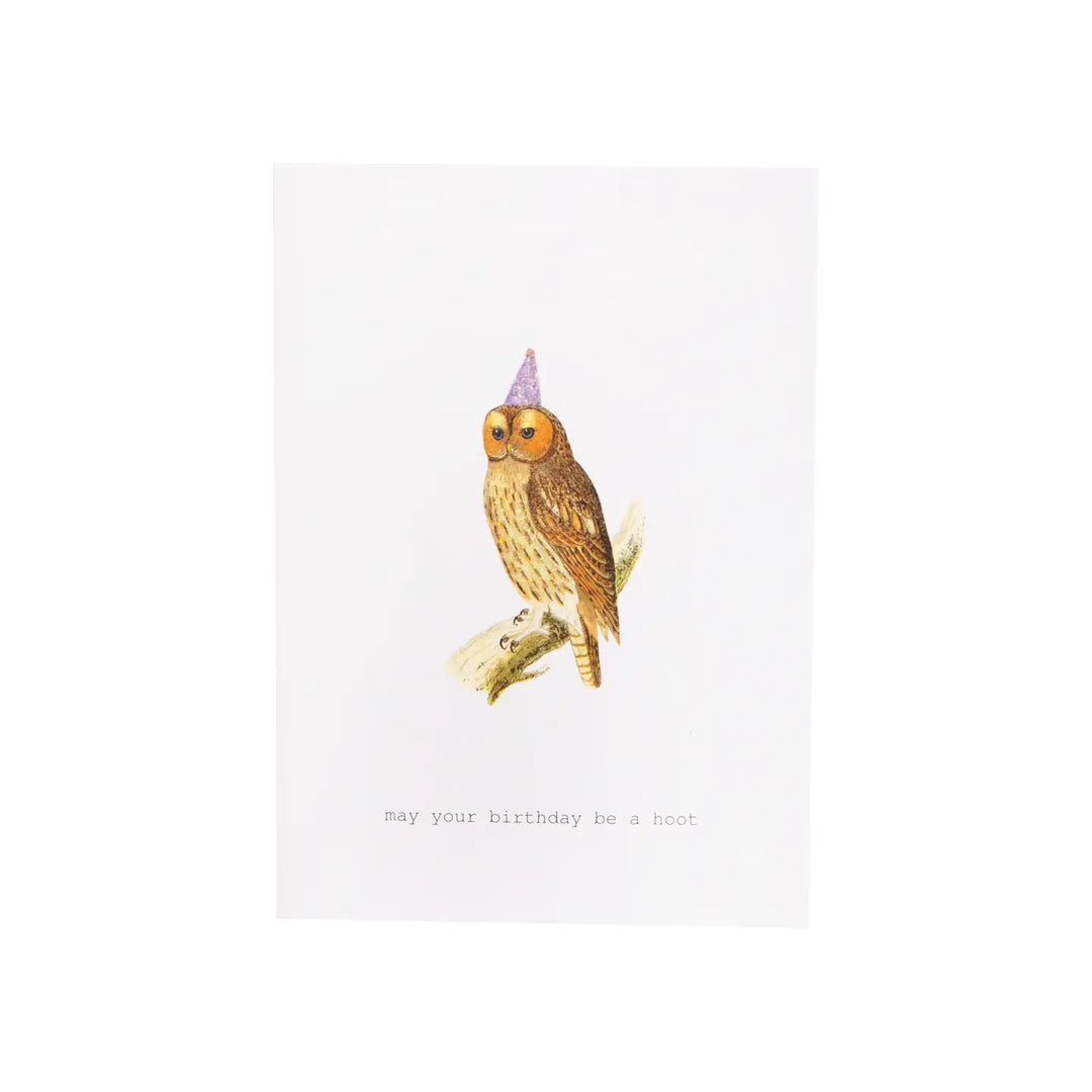 BIRTHDAY GREETING CARD "BIRTHDAY HOOT"