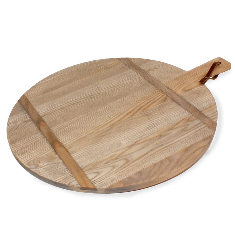 BOARD ROUND ASH WOOD W/ HANDLE