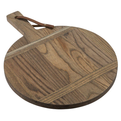 BOARD ROUND ASH WOOD W/ HANDLE