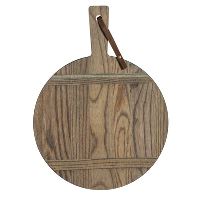 BOARD ROUND ASH WOOD W/ HANDLE