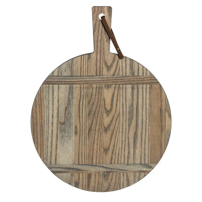 BOARD ROUND ASH WOOD W/ HANDLE