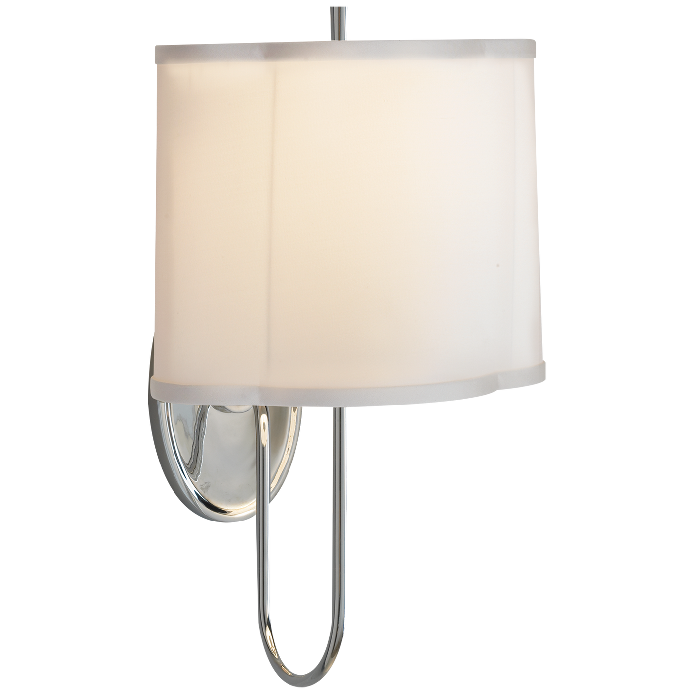 WALL SCONCE SCALLOP SOFT SILVER