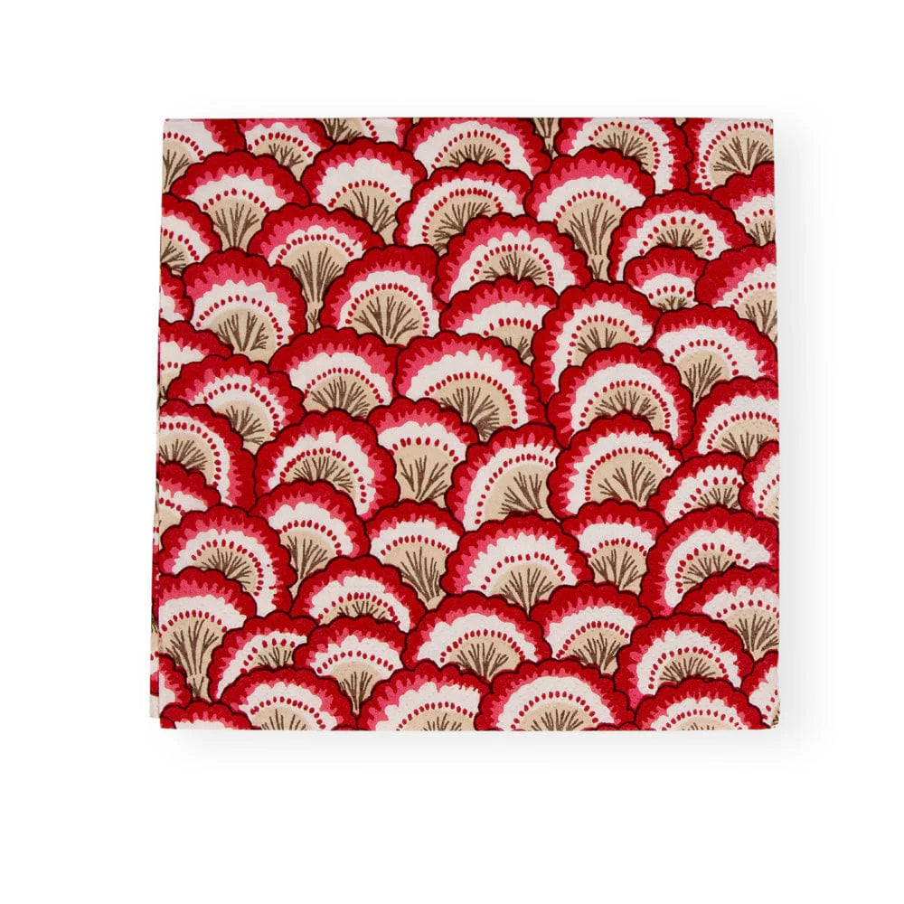 NAPKIN PONTCHARTRAIN SCALLOP RED
