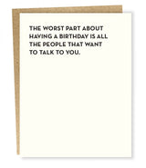 GREETING CARD "THE WORST PART"