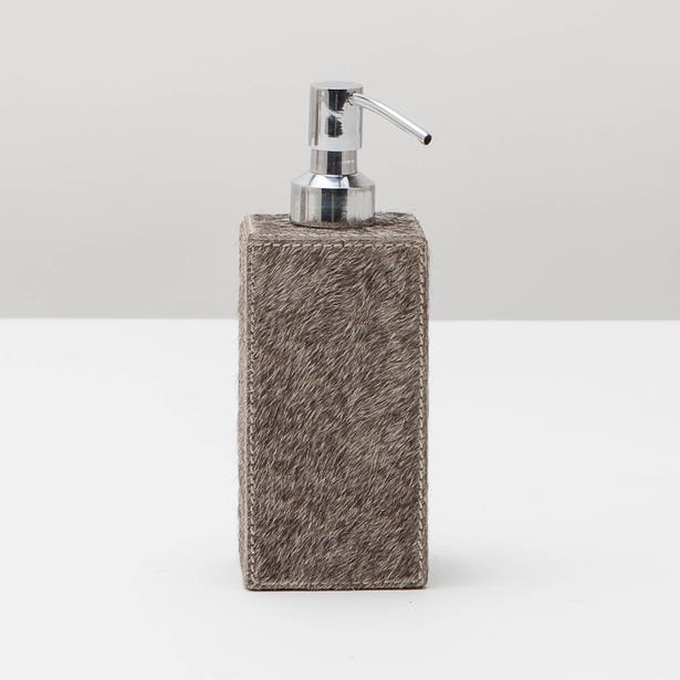 BATH COLLECTION GRAY HAIR-ON-HIDE