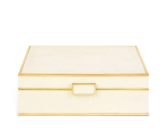 AERIN CLASSIC SHAGREEN JEWELRY BOX (AVAILABLE IN 2 SIZES)