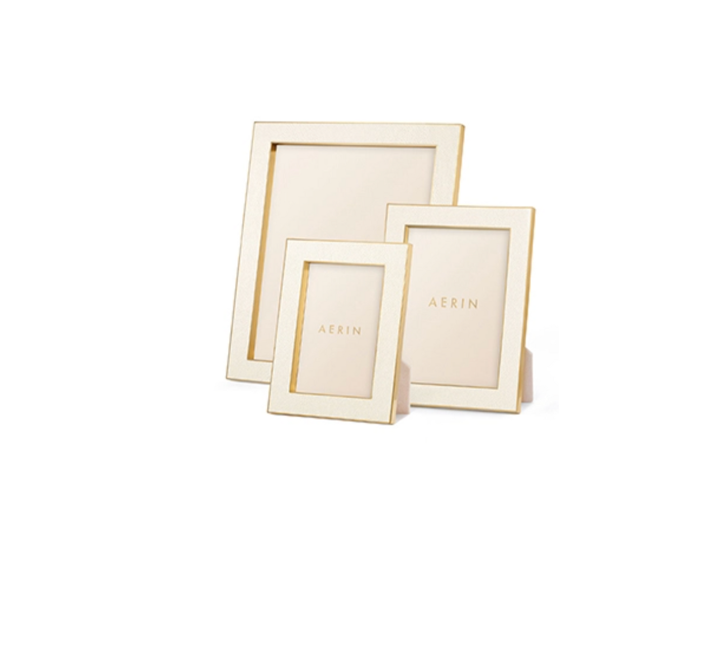 AERIN FRAME CLASSIC SHAGREEN - CREAM (Available in 3 Sizes)