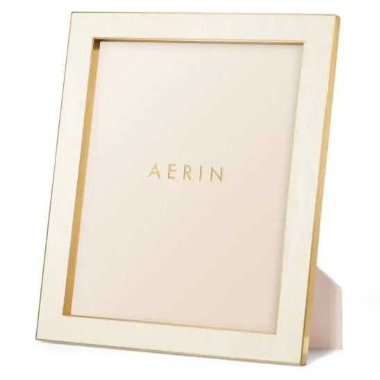 AERIN CLASSIC SHAGREEN FRAME- CREAM (AVAILABLE IN 3 SIZES)