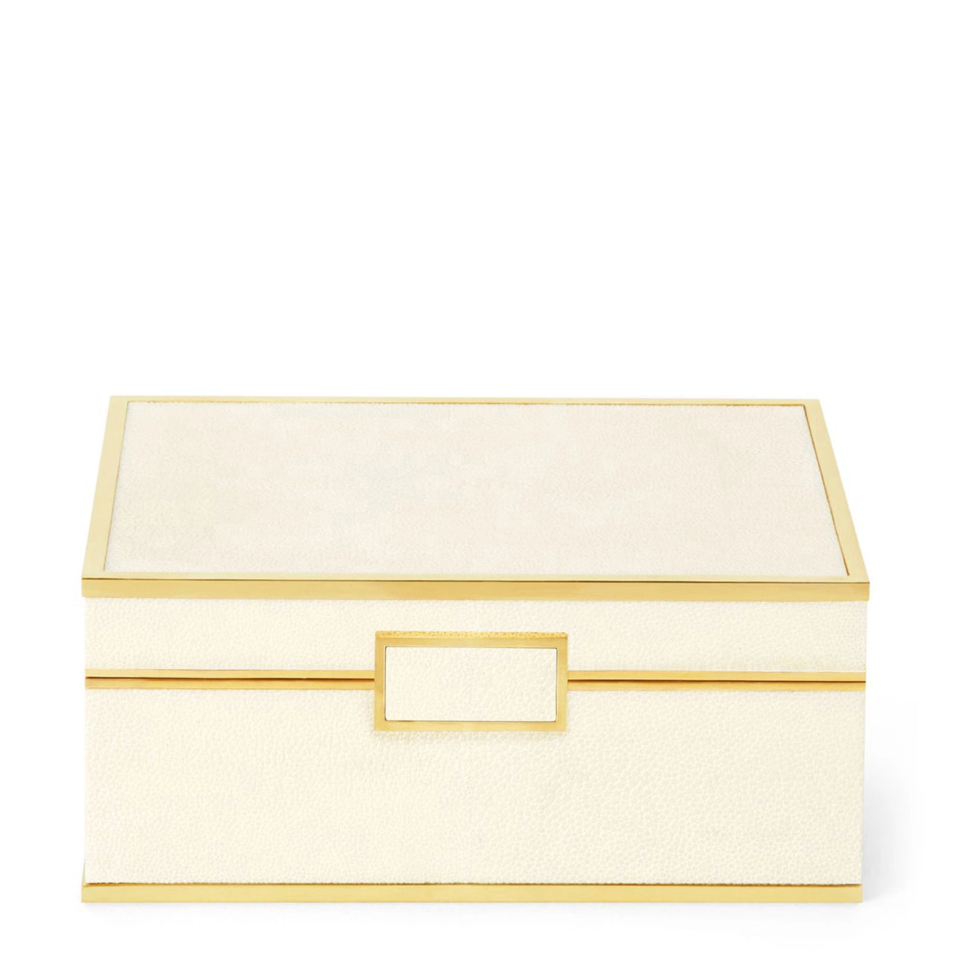 JEWELRY BOX CLASSIC SHAGREEN CREAM