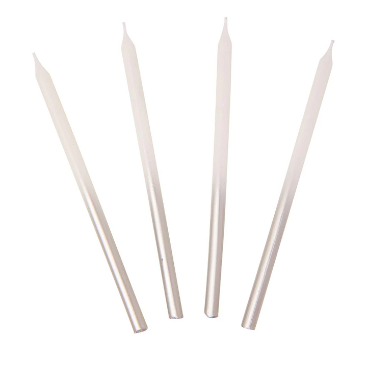 CANDLES WHITE & SILVER 16PK #64831