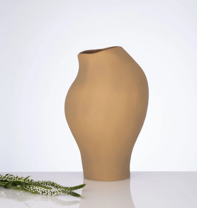 VASE MOSCO LIGHT BROWN