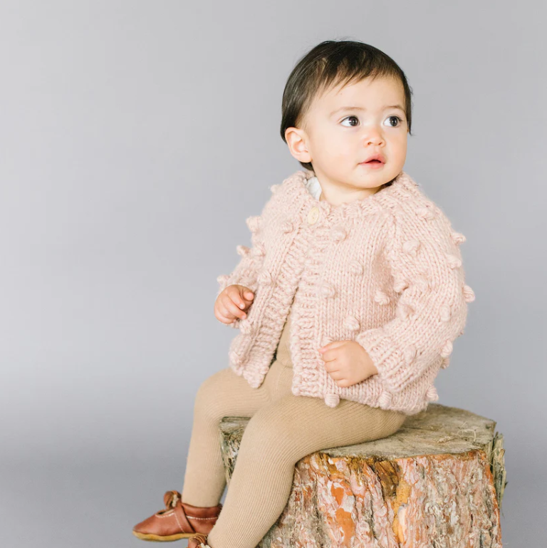 CARDIGAN POPCORN BLUSH