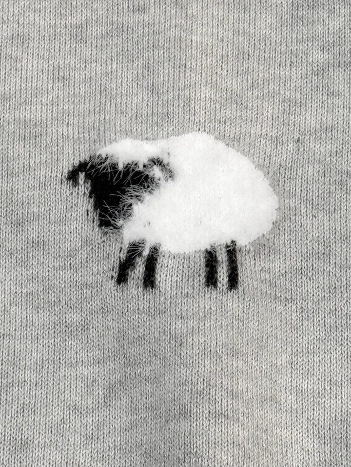 JUMPSUIT FURRY SHEEP HEATHER GREY
