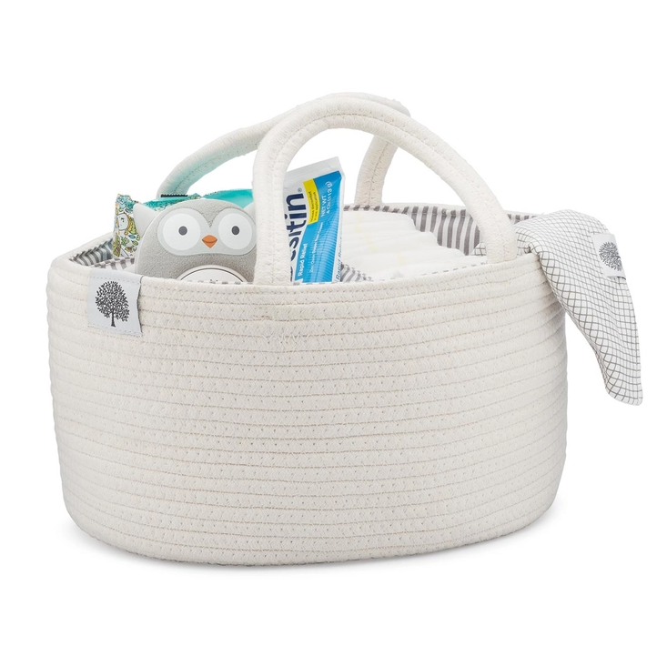 PARKER BABY CADDY DIAPER ROPE WHITE