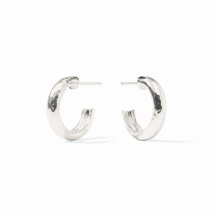 EARRING HOOP HAVANA SILVER