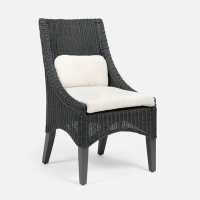 CHAIR DINING GRAY WICKER