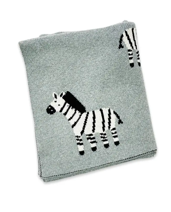 BLANKET ZEBRA JACQUARD