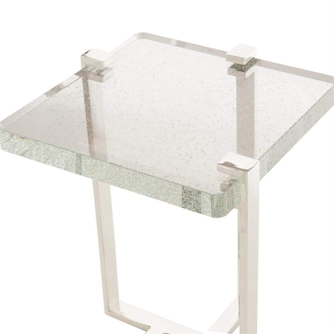 TABLE RECTANGULAR BUBBLE GLASS TOP #37447