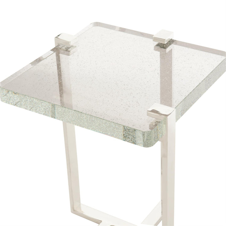 TABLE RECTANGULAR BUBBLE GLASS TOP #37447