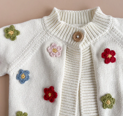 CARDIGAN MULTICOLOR FLOWERS