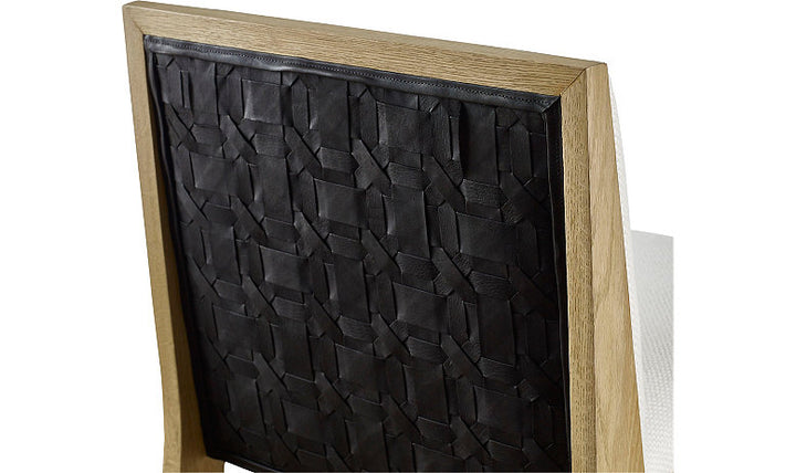 TRESSER DINING CHAIR (WITH WOVEN LEATHER)