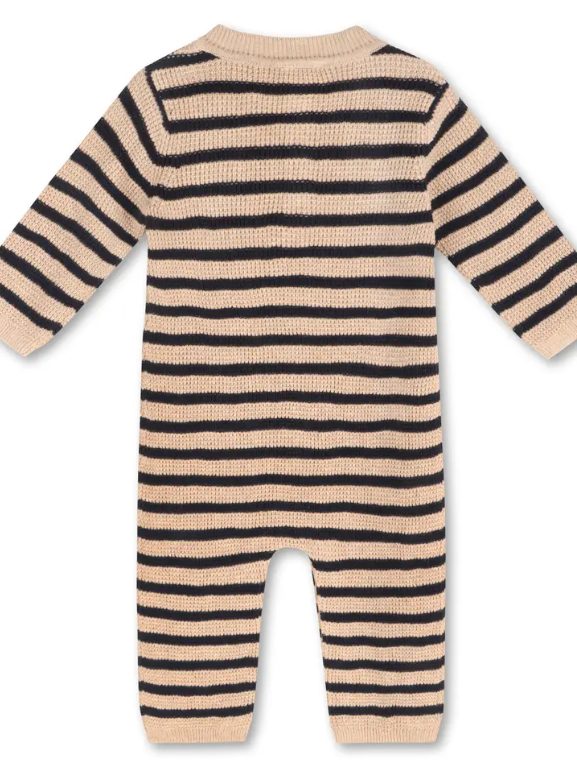 JUMPSUIT NAVY BLUE STRIPE SWEATER KNIT