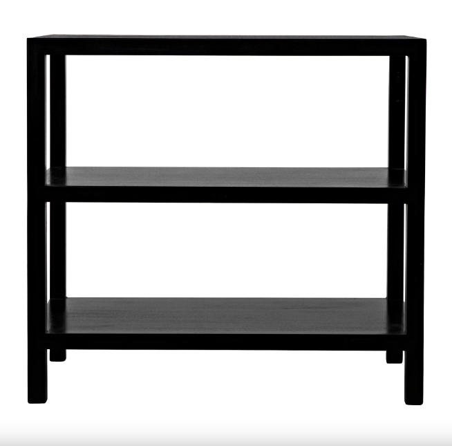 SIDE TABLE 2 SHELF BLACK