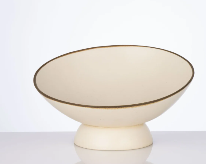 BOWL SLANTED CREAM 12D 6H