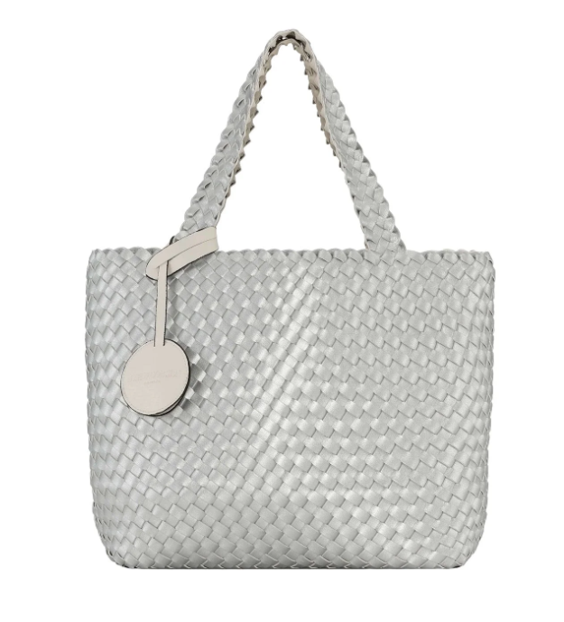 TOTE BAG EGG WHITE SILVER