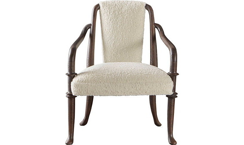 CHAIR WOOD FRAME IN EGGSHELL