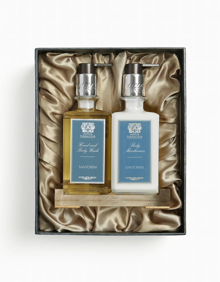 GIFT SET BATH & BODY SANTORINI WITH TRAY