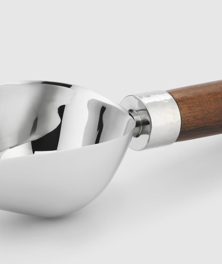 ICE SCOOP W/ WOOD HANDLE 9.25" #49684