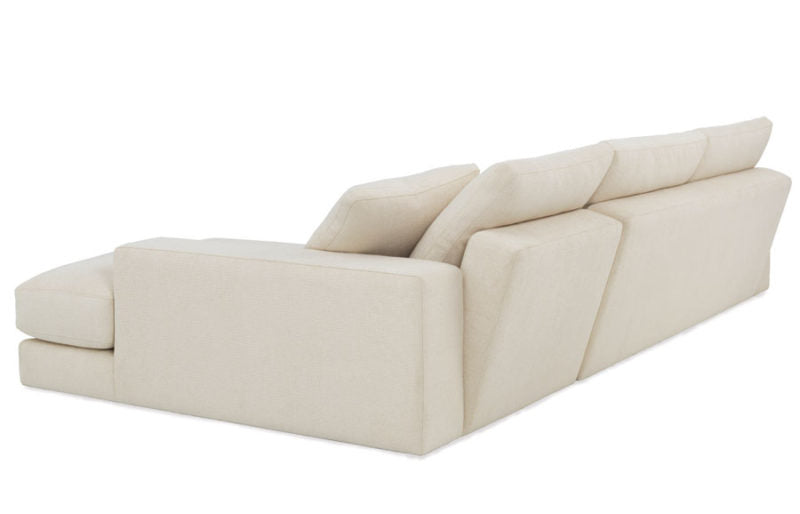 SOFA 2PC SECTIONAL ARCHER WOOD BASE IN SAVVY LINEN