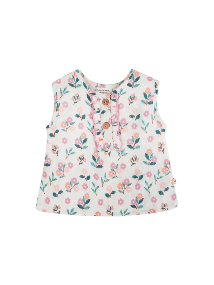S/2 BLOOM BABY TOP + SHORTS